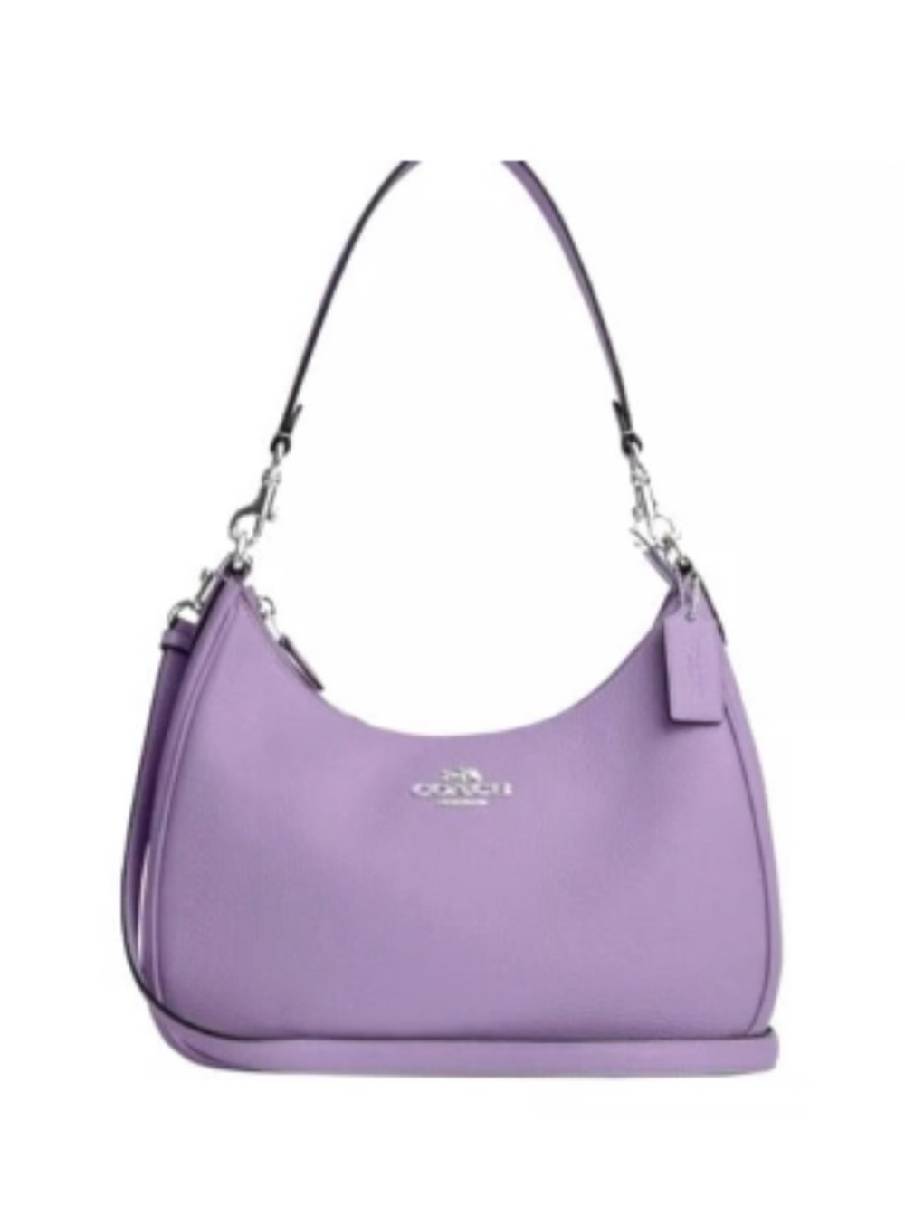 Coach Teri Lavender Leather Shoulder Hobo